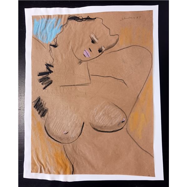 Nude Crayon Abstract Art Drawing #20 Shawn 97'