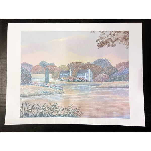 Peter Wong Lakehouse Art Print Signed