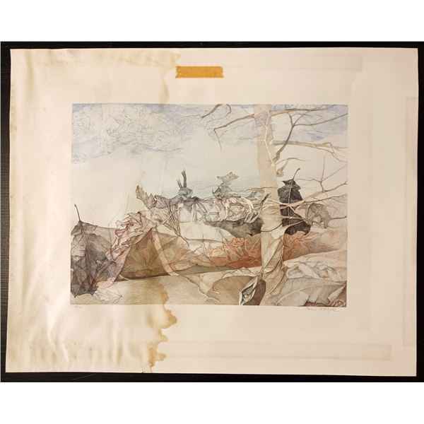 Anton Krajnc Surreal Landscape with Shells Print