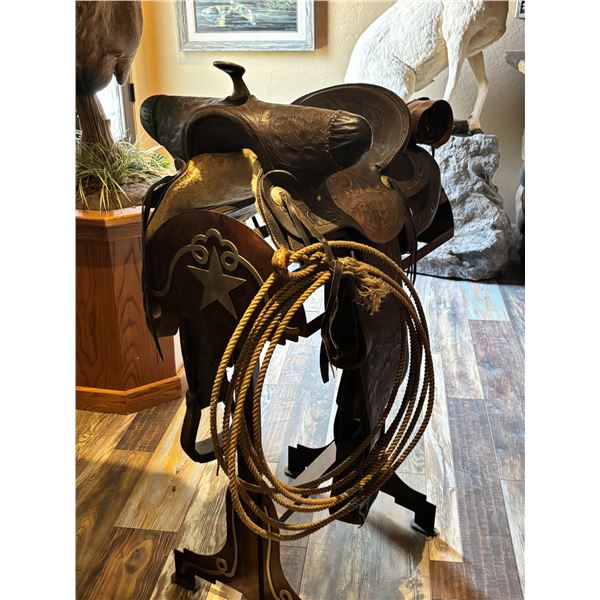 Vaquero Saddle and Display Stand