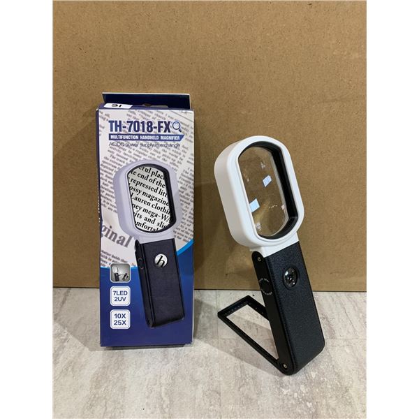 Multifunction Handheld Magnifier 7 LED 2 UV 10X - 25X