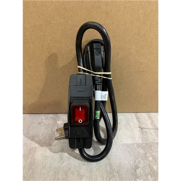 39in Extension Cord With On Off Power Switch