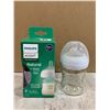 Image 1 : Philips Avent Glass Baby Bottle Natural 4 oz