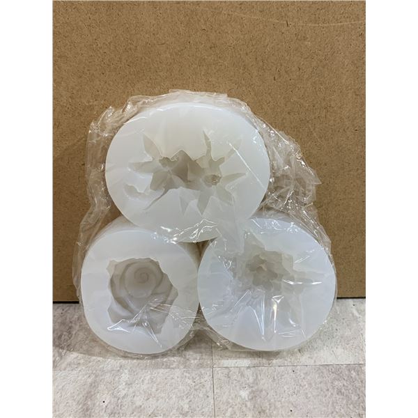 3 Pack Flower Silicone Molds