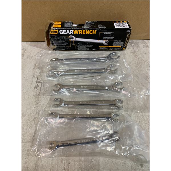 Gear Wrench 6 Piece Metric Flare Nut Wrench Set