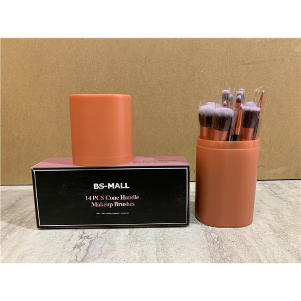 BS-Mall 14 Pcs Cone Handle Makeup Brushes