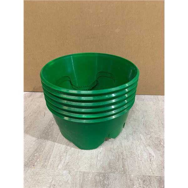 6 Pcs Green Plastic 10in Grow Rings