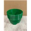 Image 1 : 6 Pcs Green Plastic 10in Grow Rings