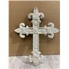 Image 1 : Cast Iron Cross With Flower