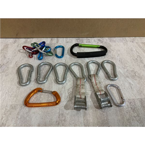 17 Assorted Size Carabeaners