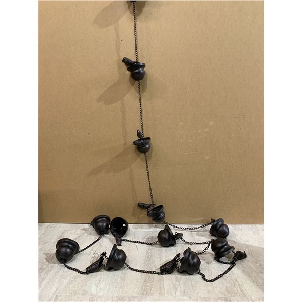 Rain Chains for Gutters With 12 Cups and 13 Birds 3D 11.1 Feet