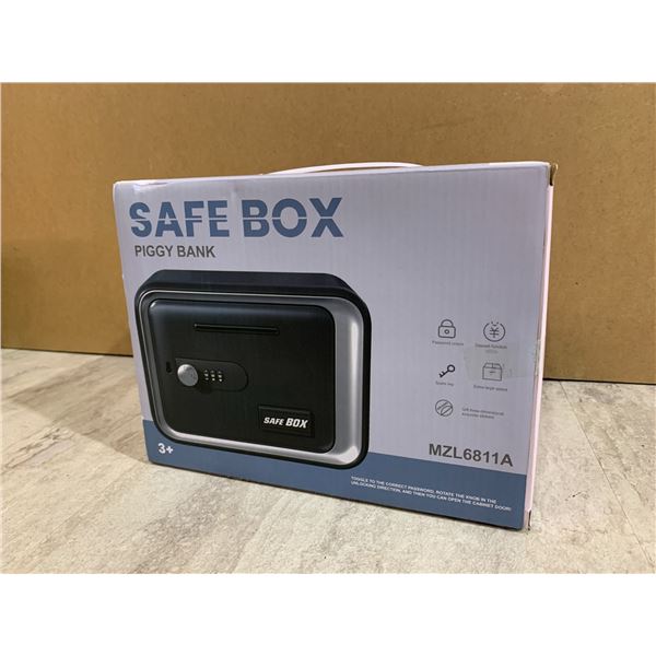 Safe Box Piggy Bank Password Unlock Black Colour
