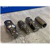 Image 4 : Extension Wrench Set Carbon Steel Ratchet Spanner Extender With Adapters Socket