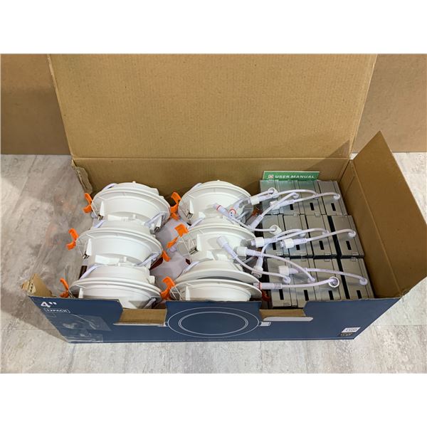 Recessed Lighting 4in 12 Pack White Colour