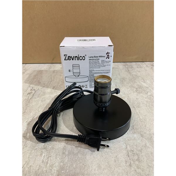 Simple Table Lamp Base Black