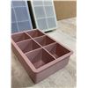 Image 2 : Ice Cube Tray With Lids 3 Pack Silicone Large Square BPA Free