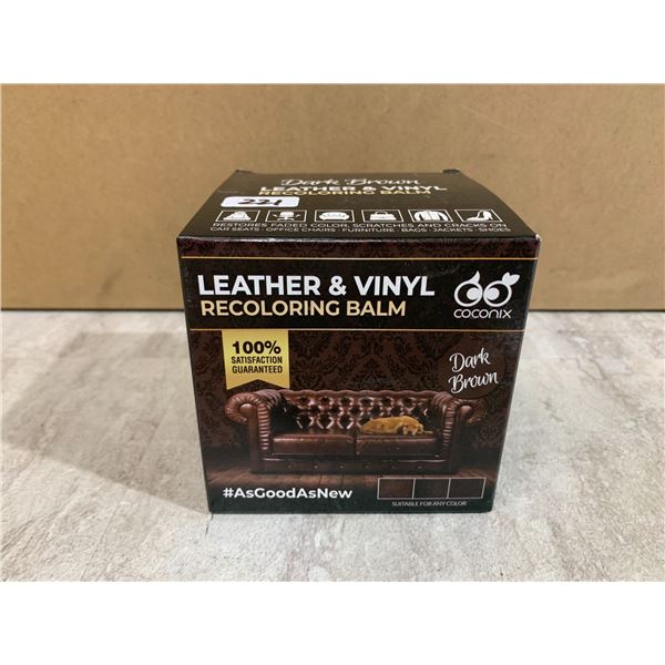 Dark Brown Leather & Vinyl Recoloring Balm