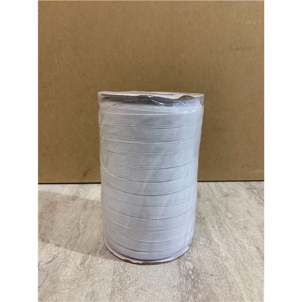 Braided Elastic Cord 144 Yards White 1/2in Wide