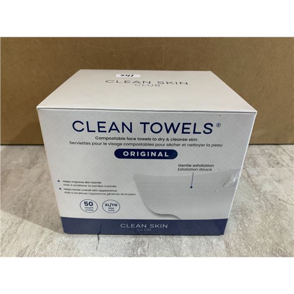 Clean Skin Club Clean Towels Face Towels 50 Count