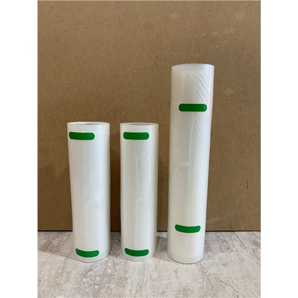 3 Rolls Vacuum Seal Bags 2- 8in 1-12 1/2in