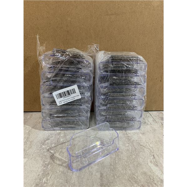 Lot of 2 Acrylic Buisness Card Holders 10 Per Pack