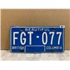 Image 1 : Vintage BC License Plate