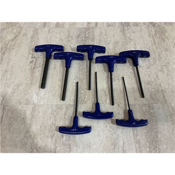 Lot of 8 Plastic Handled Allen Keys - Assorted Sizes