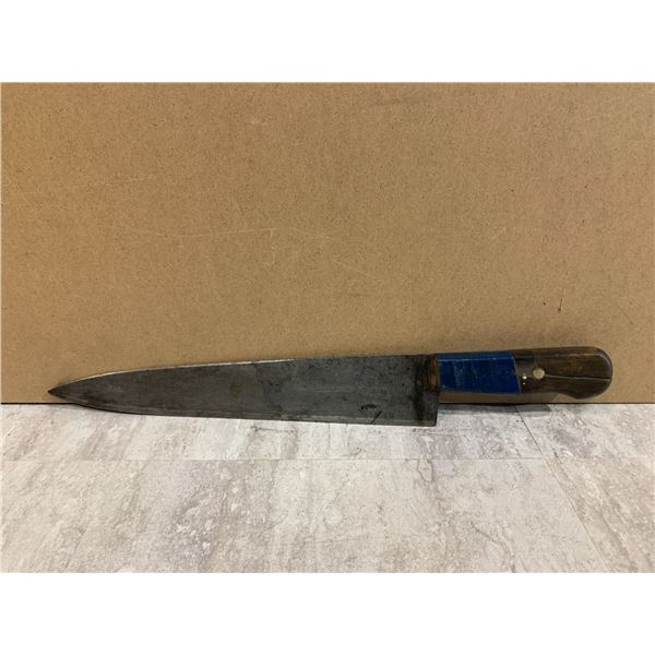 Mid 1900's Friedr. Herder ABR. Sohn - Large Chefs Butcher Knife - Solingen Germany