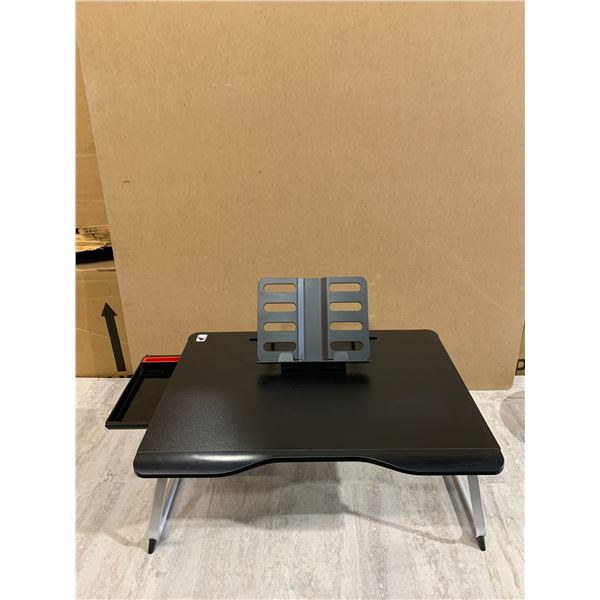 Black Laptop Lap Desk w/ Built in Storage