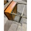 Image 10 : Rustic Wood & Wrought Iron Sofa End Table