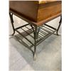 Image 6 : Rustic Wood & Wrought Iron Sofa End Table