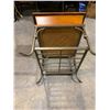 Image 7 : Rustic Wood & Wrought Iron Sofa End Table