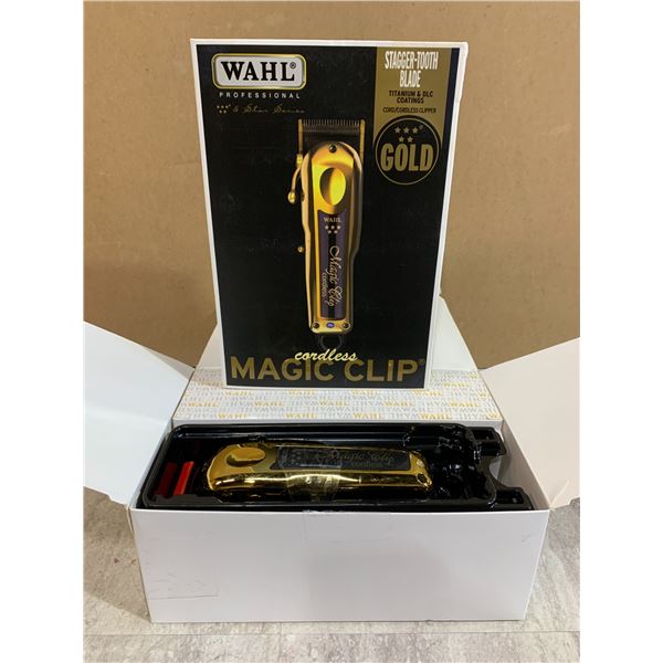 Wahl Professional 5 Star Series Stagger Tooth Blade Gold Titanium &DLC Coatings Cordless Magig Clip
