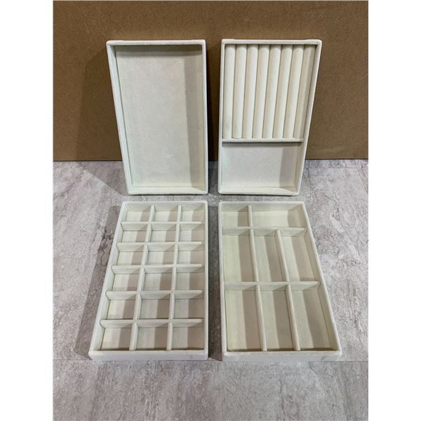 Lot of 4 Jewelry Trays