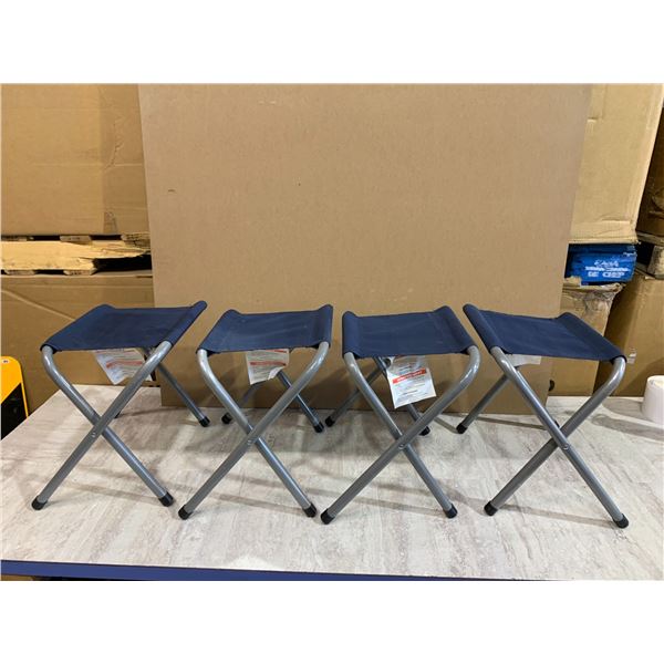 Lot of 4 London Drugs Collection Folding Camping Stools