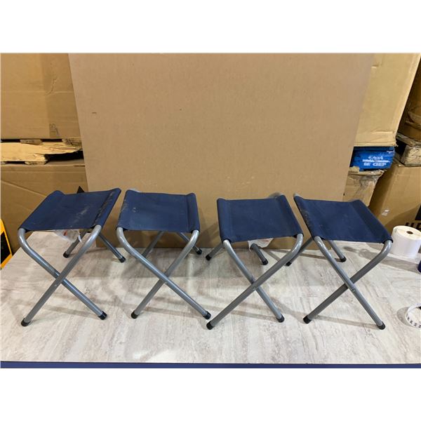 Lot of 4 London Drugs Collection Folding Camping Stools