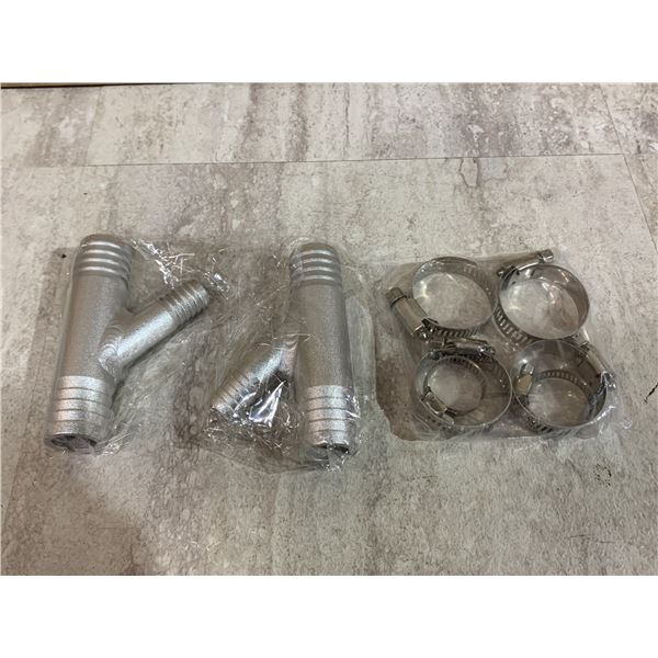 Y Connectors Pack of 2 With Clamps
