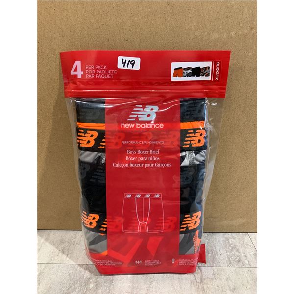 New Balance Boys Boxer Briefs 4 Pack Size XL