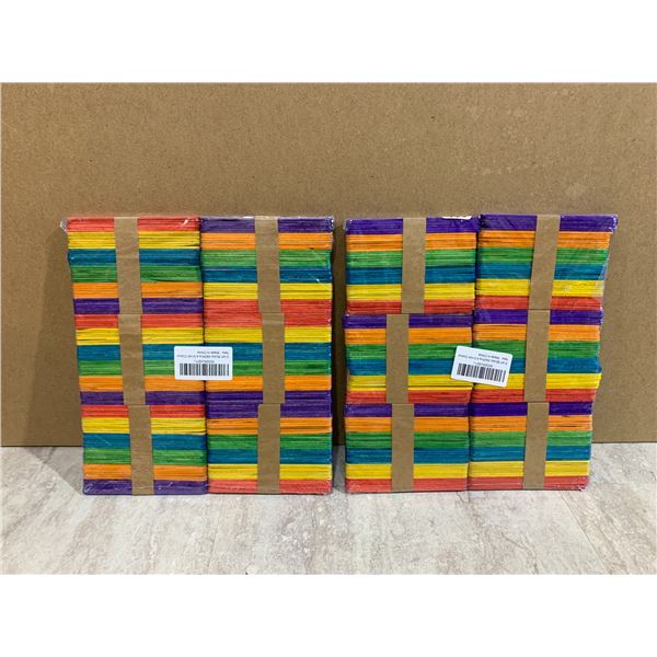 Lot of 2 Craft Sticks / Popsicle Stick Multi Colour 240 Pcs Per Pack