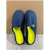 Image 1 : Ravelier Mens Two Tone Memory Foam Slippers Size 7/8 Navy Blue
