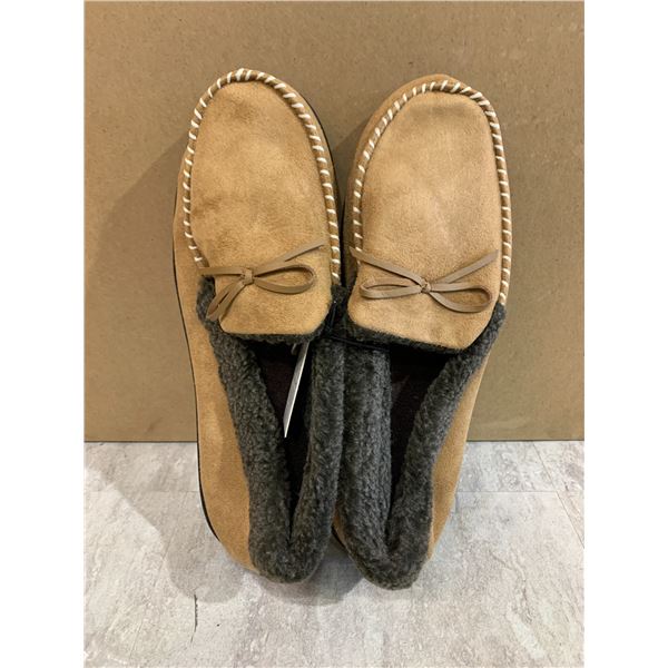 Mens Slippers Brown Size 13