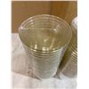 Image 2 : Goodluck 100 Pcs Plastic Cups Clear Bottom Glitter Gold 10oz