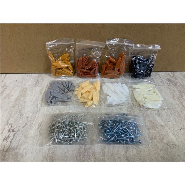 100 Pcs Pocket Hole Plugs 9mm Slant Hole Caps for Wood Working