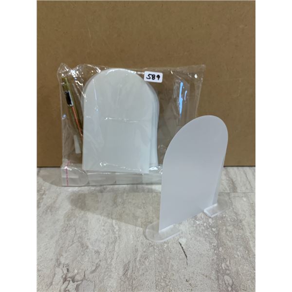 4in x 6in Clear Arch Acrylic DIY Sign With Stand Set of 20