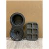 Image 1 : Lot of 2 -1 Square Brownie Pac 6 Cavity and 1 Large  3D CupCake Pan