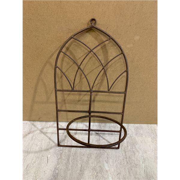 Vintage Metal Potting Plant Holder / Hanger