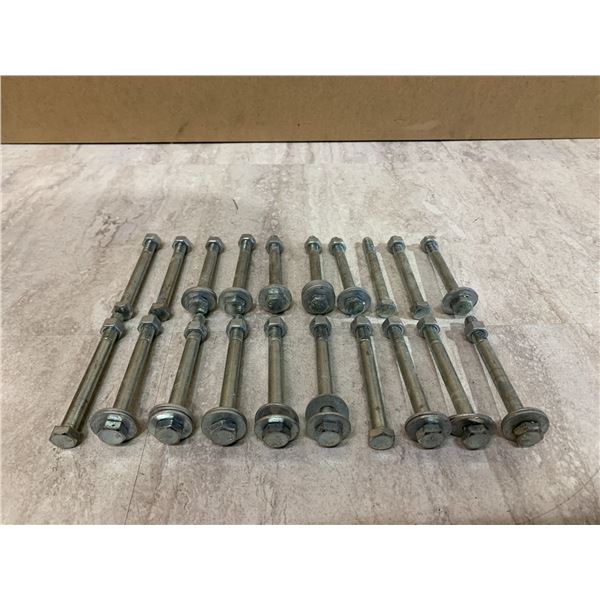 Lot of 20 4 Inch Hex Bolts etc