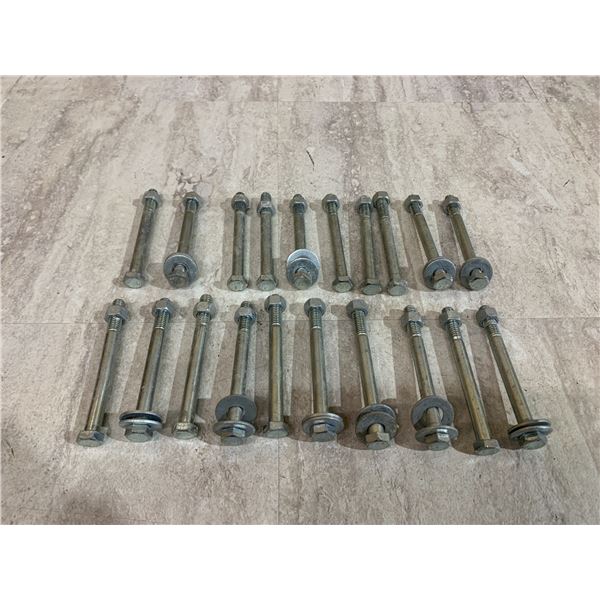 Lot of 20 4 Inch Hex Bolts etc
