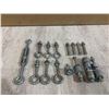 Image 1 : Assortment of Bolts & Washers & Turnbuckles