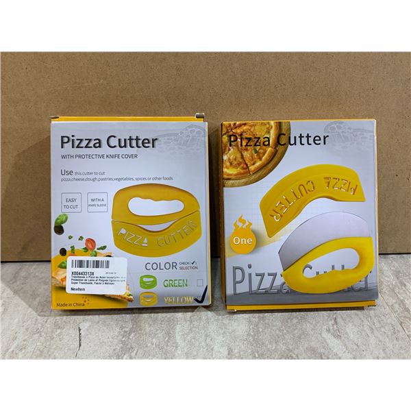 Lot of 2 Pizza Cutters w/ Safety Covers
